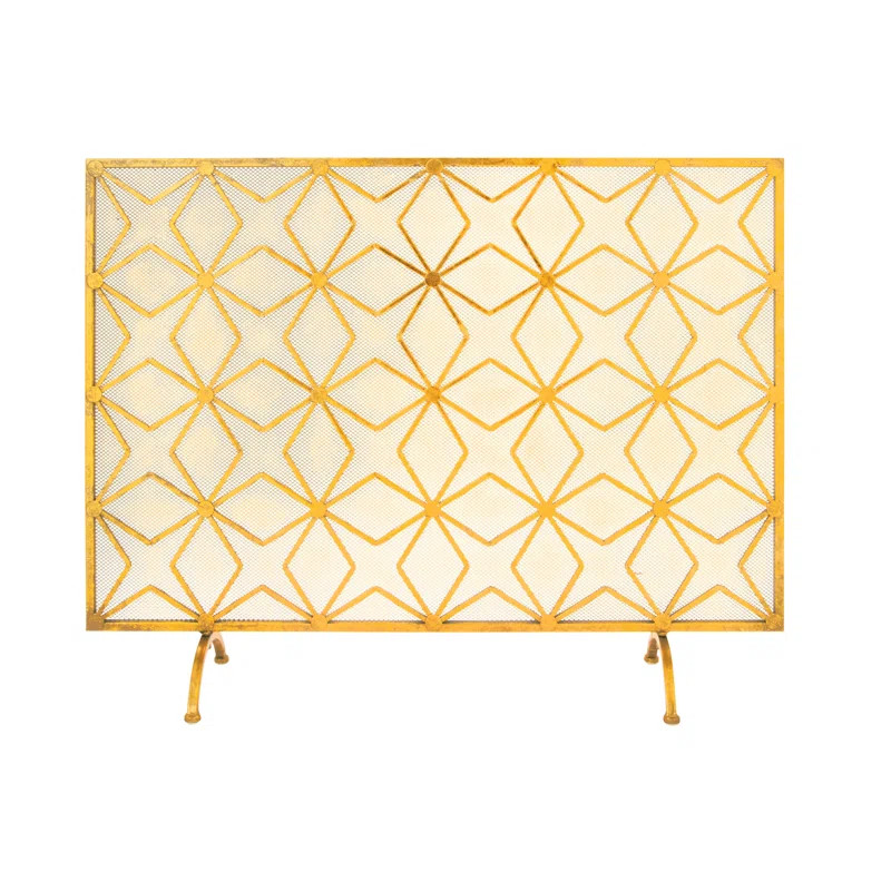 Frary Single Panel Iron Fireplace Screen | Wayfair Professional