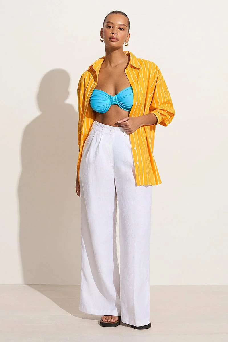 Daija Shirt Adia Stripe Print Citrus | Faithfull (AU)