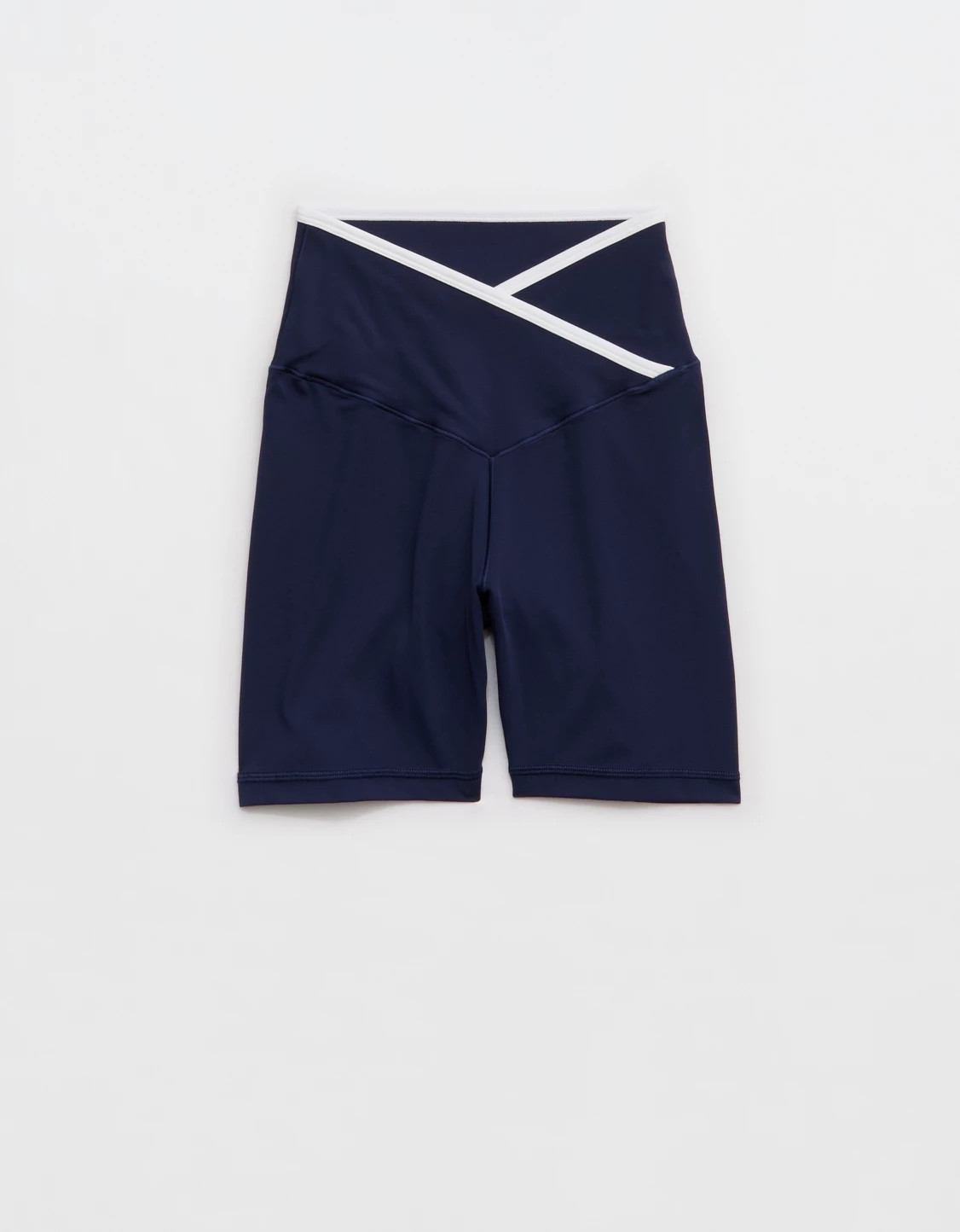 OFFLINE By Aerie Real Me Tipped Crossover High Waisted 5" Bike Short | Aerie