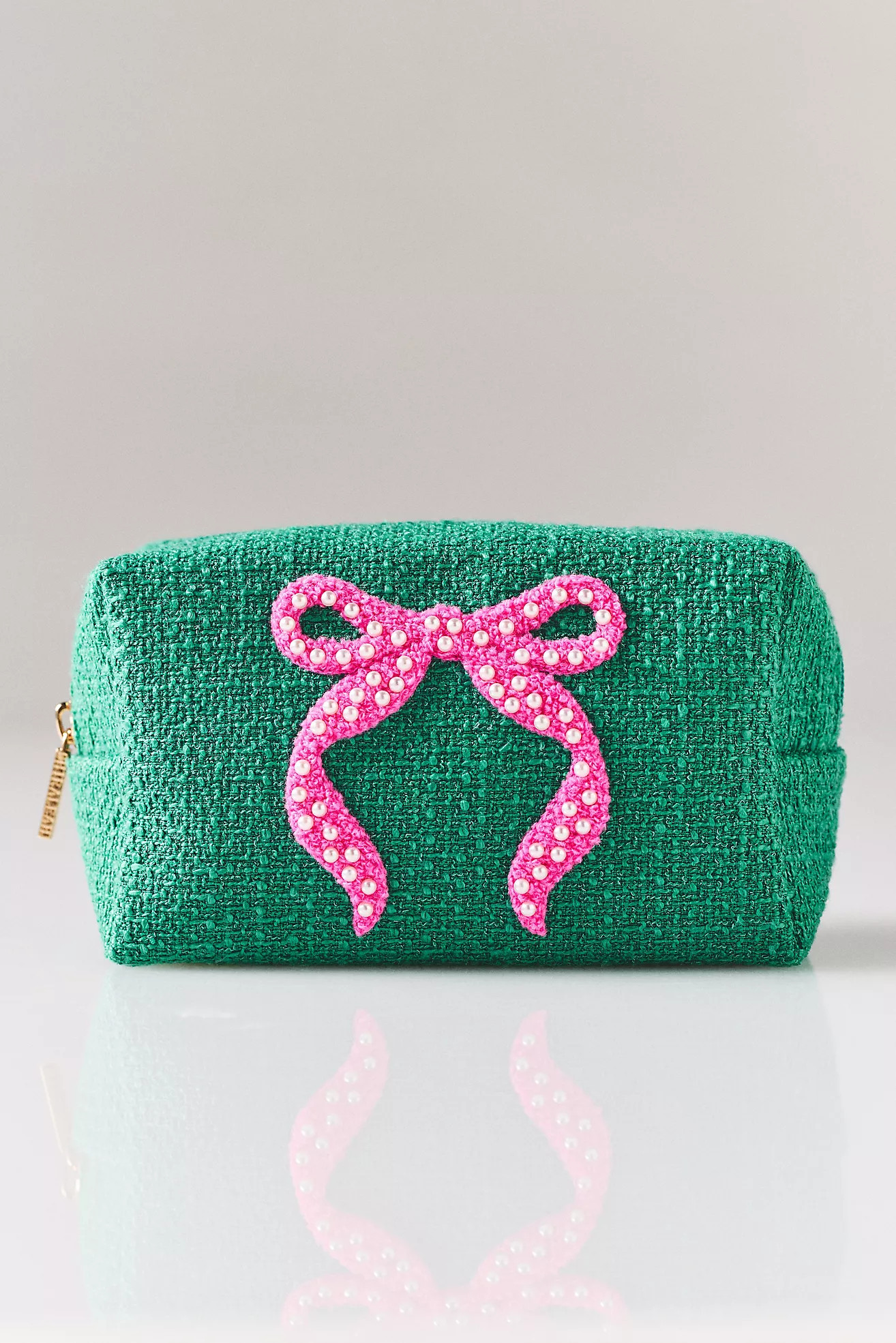 Shiraleah Mara Green Bow Pouch | Anthropologie (US)