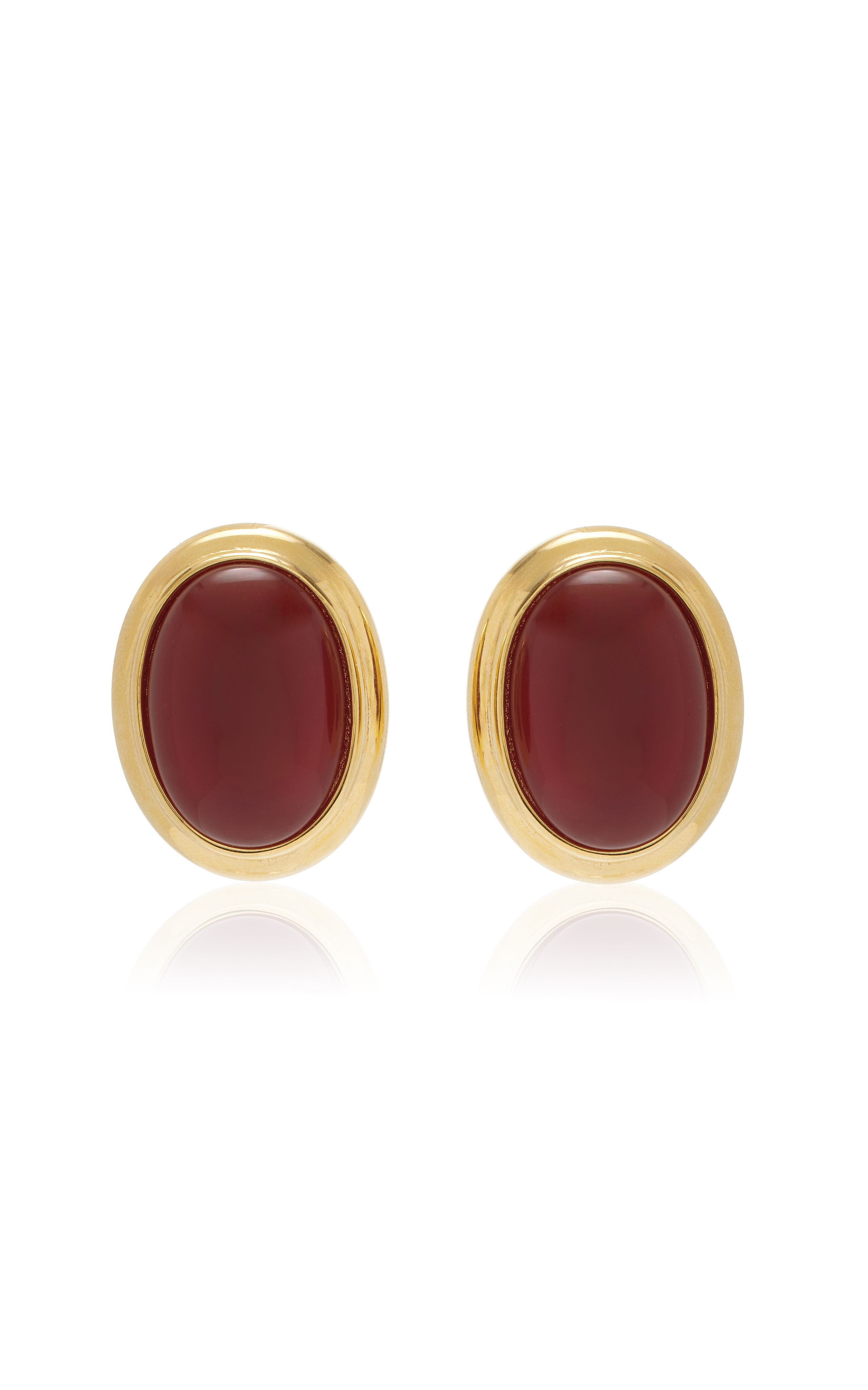 Exclusive Madison 24K Gold-Plated Carnelian Earrings | Moda Operandi (Global)
