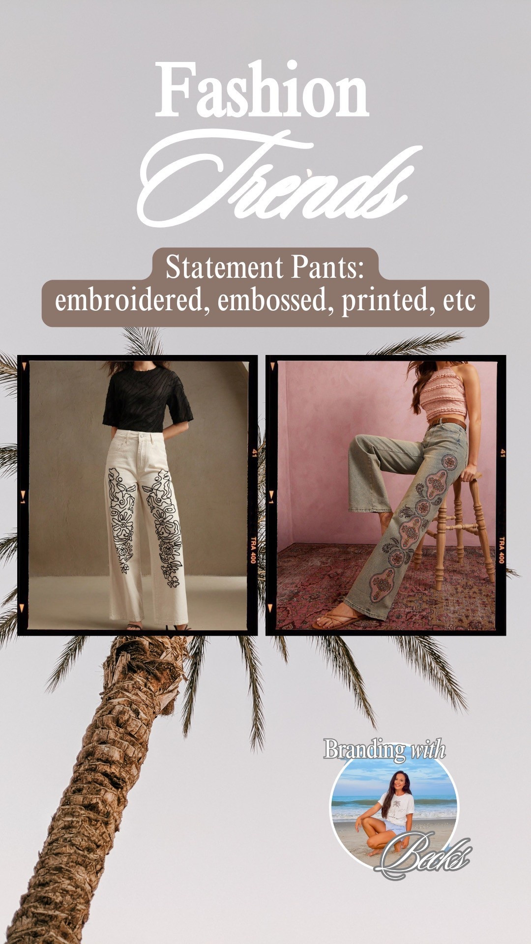 Statement embroidered pants 

#LTKFindsUnder50 #LTKStyleTip #LTKParties
