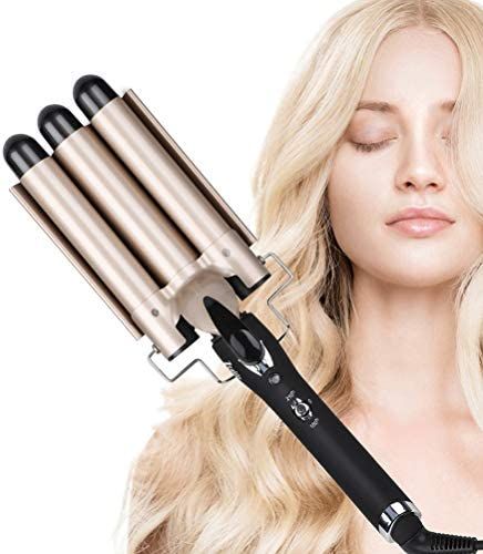 3 Barrel Curling Iron Wand, Zealite Ceramic Tourmaline 1 Inch Crimper Hair Iron, Hair Waving Styling | Amazon (US)