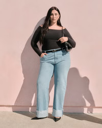 Curve Love High Rise 90s Relaxed Jean | Abercrombie & Fitch (US)