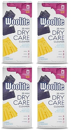 Woolite At-Home Dry Cleaner Dry Cleaning Cloths and Stain Removal, Easy to Use, Safe on Wool, Cas... | Amazon (US)