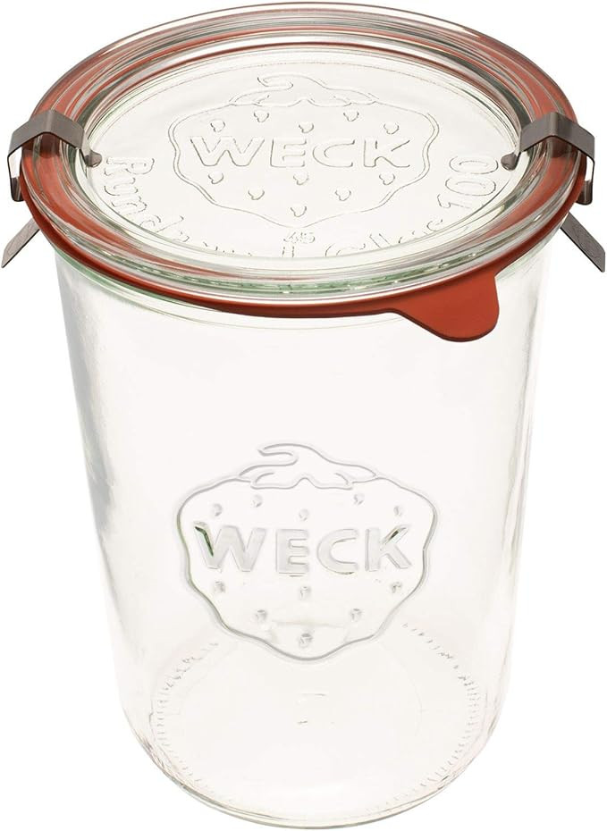 Weck Canning Jars 743 - Weck Mold Jar made of Transparent Glass - Eco-Friendly Canning Jar - Food... | Amazon (US)