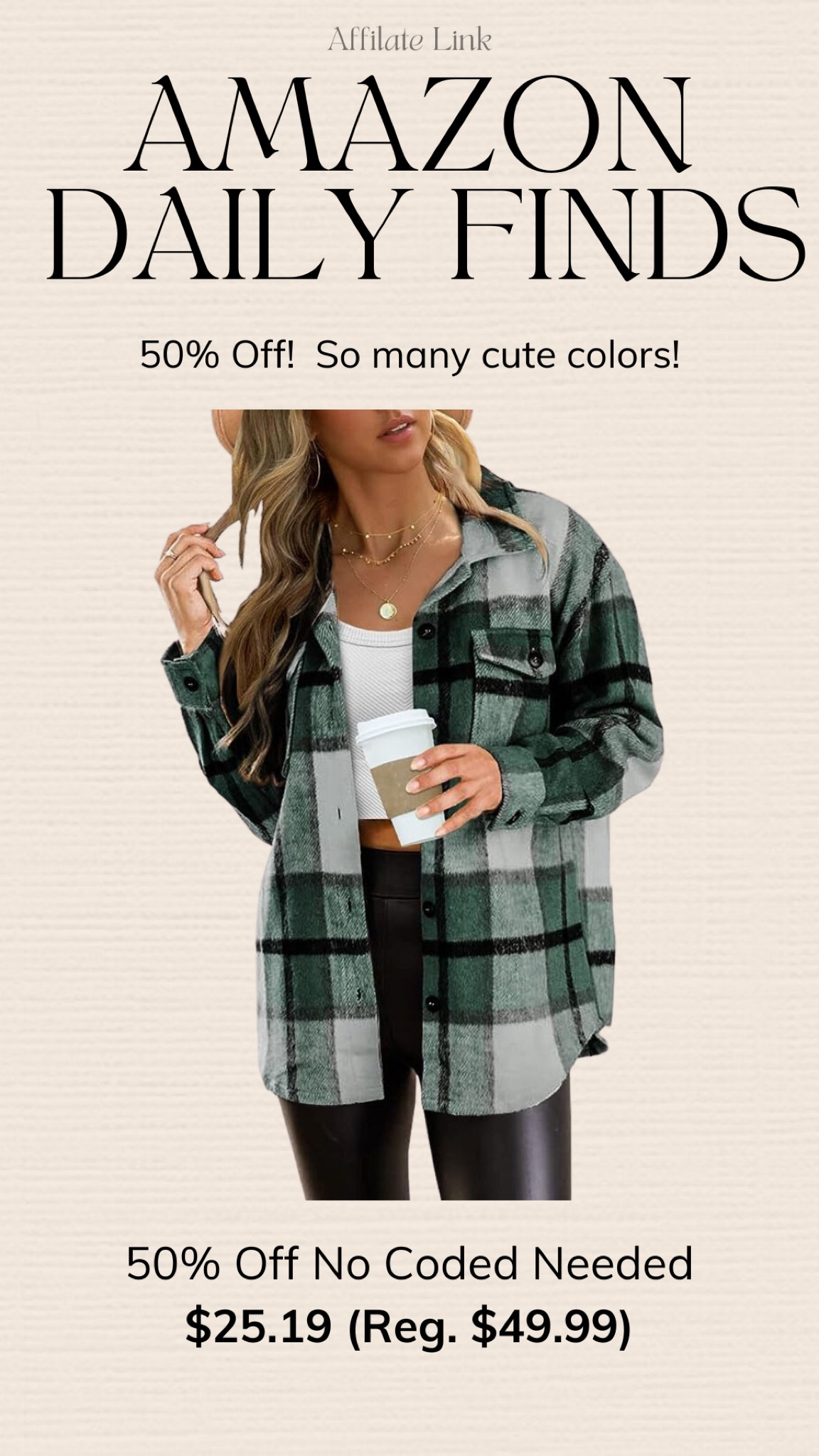 Cutest plaid shacket!! Size yo for oversized fit!

#LTKsalealert #LTKunder50