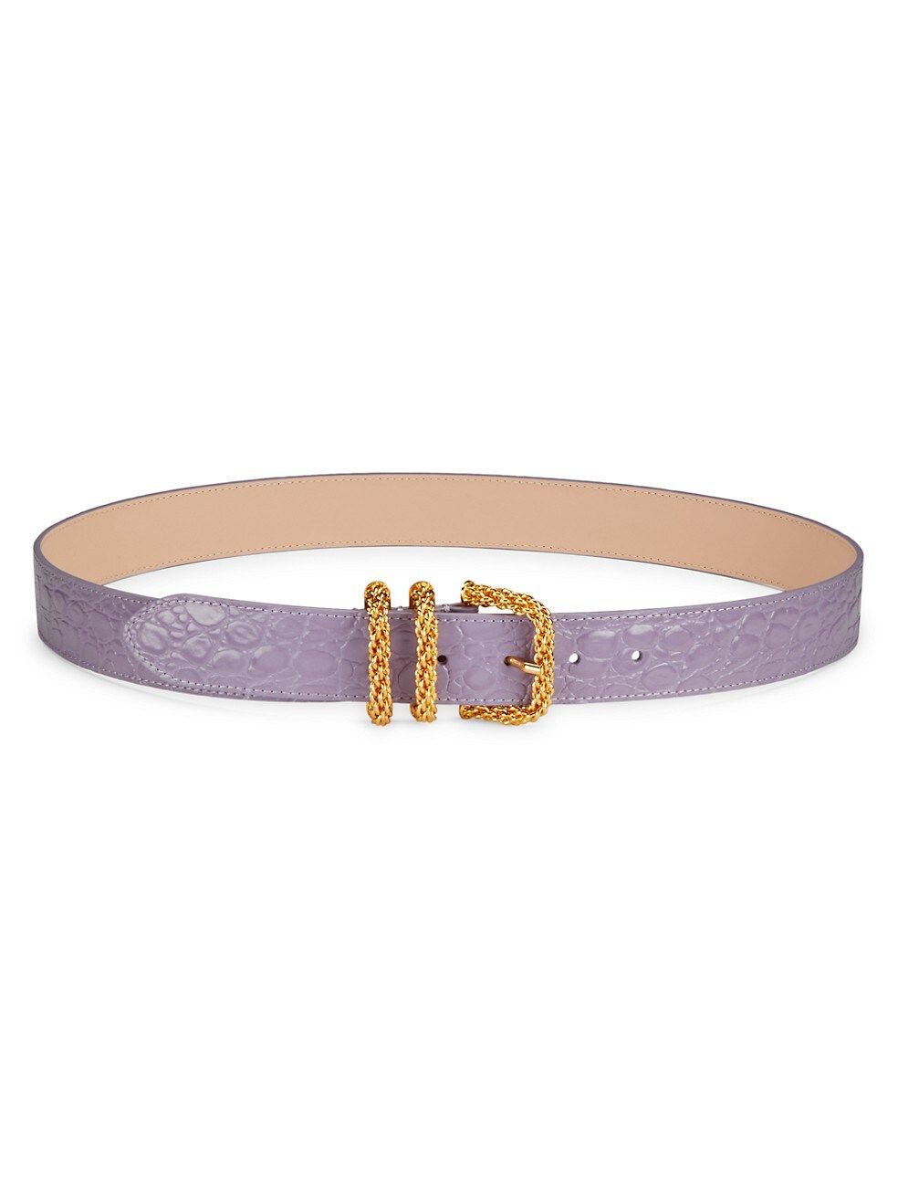 Katina Croc-Embossed Leather Belt | Saks Fifth Avenue