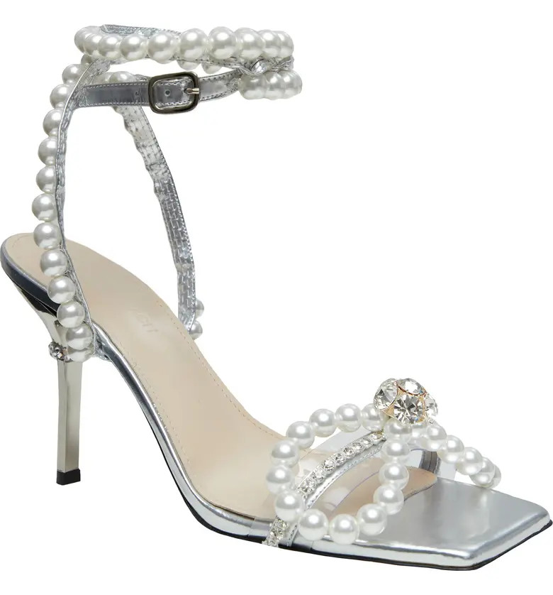 Imitation Pearl Bow Sandal | Nordstrom