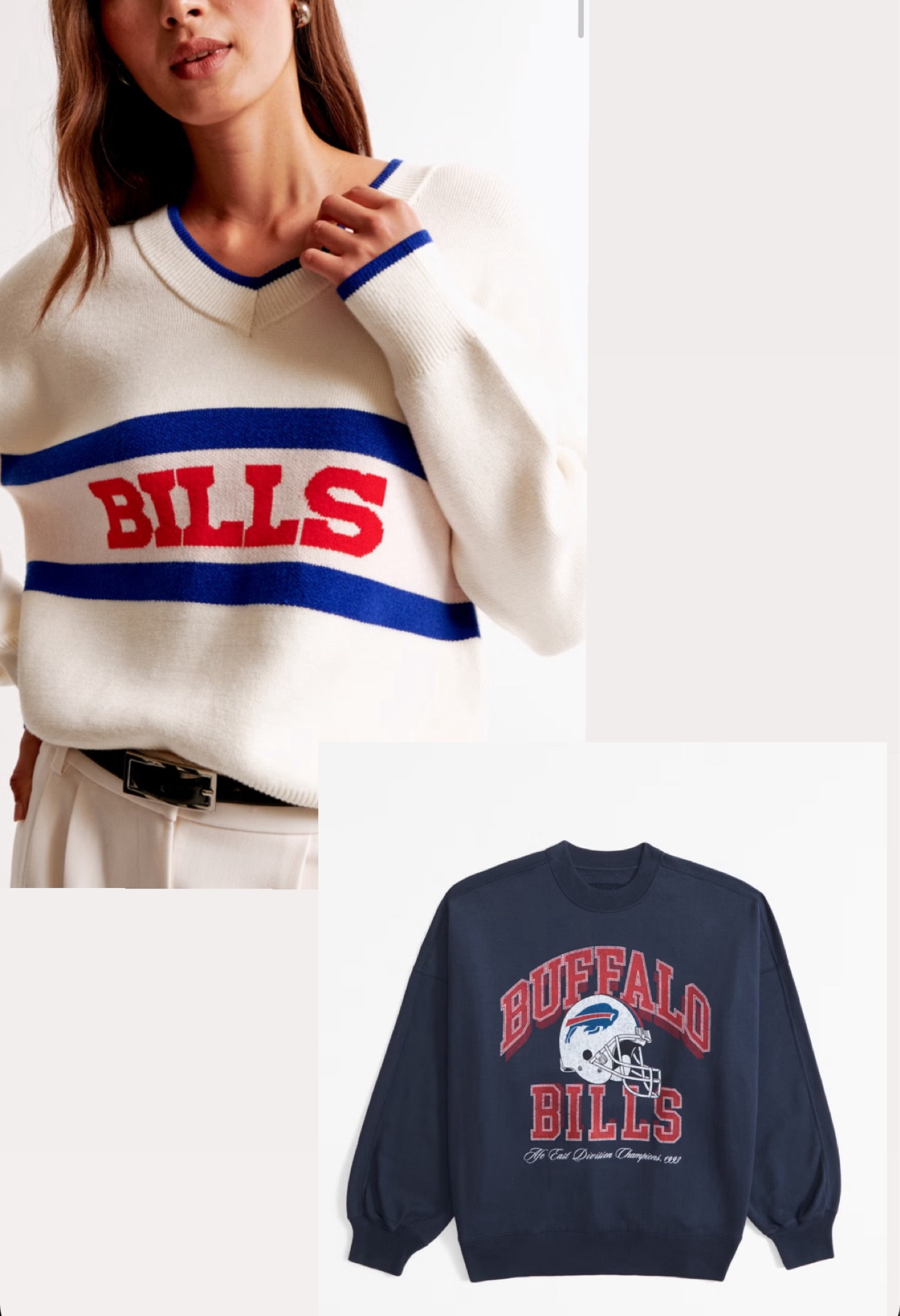 Abercrombie x football
Buffalo bills sweaters#LTKxAF #LTKBacktoSchool

#LTKFindsUnder100