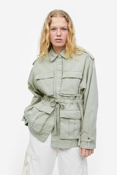 Cotton twill utility jacket | H&M (UK, MY, IN, SG, PH, TW, HK)