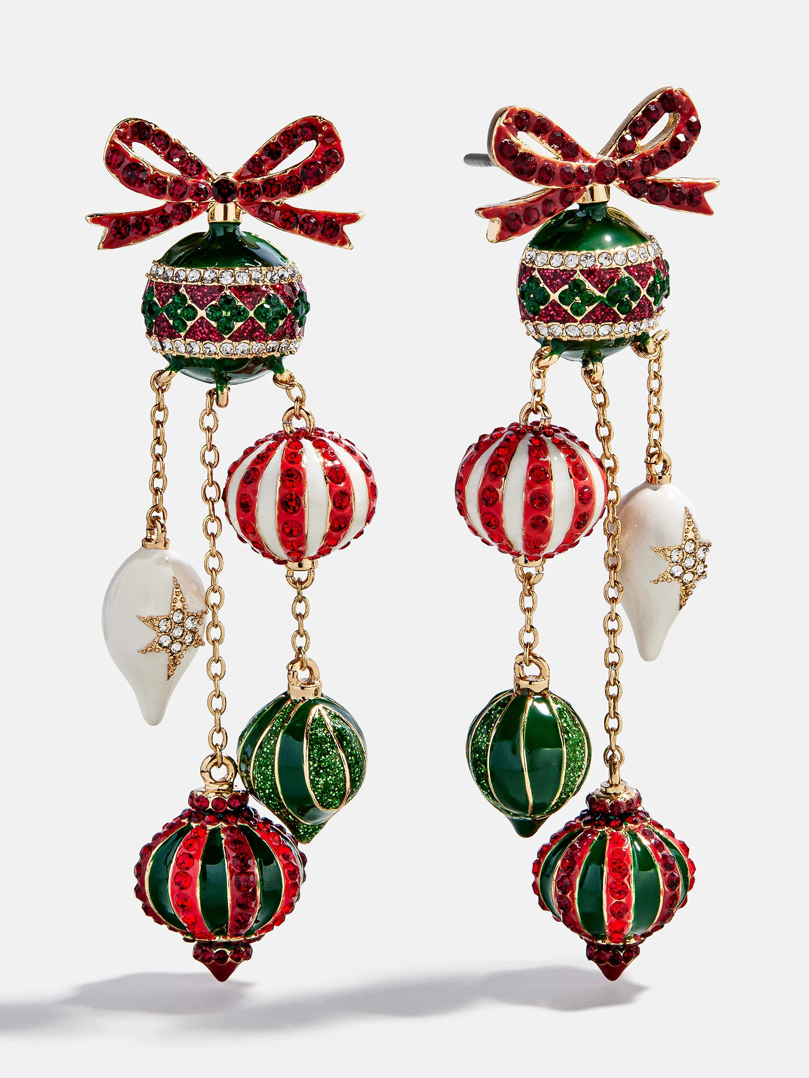 Ornamental Christmas Statement Earrings - Christmas Ornament | BaubleBar