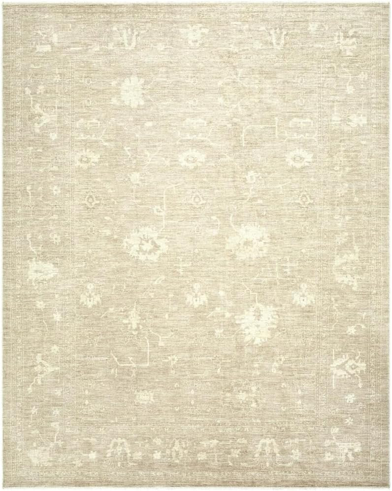 Livabliss x Galey Alix Fetscher III Vintage Damask Area Rug, 7'10" x 10' (8' x 10'), Light Brown | Amazon (US)