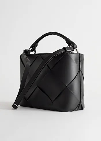 Braided Leather Bucket Bag | & Other Stories US