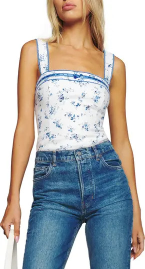 Eloise Smocked Linen Tank | Nordstrom