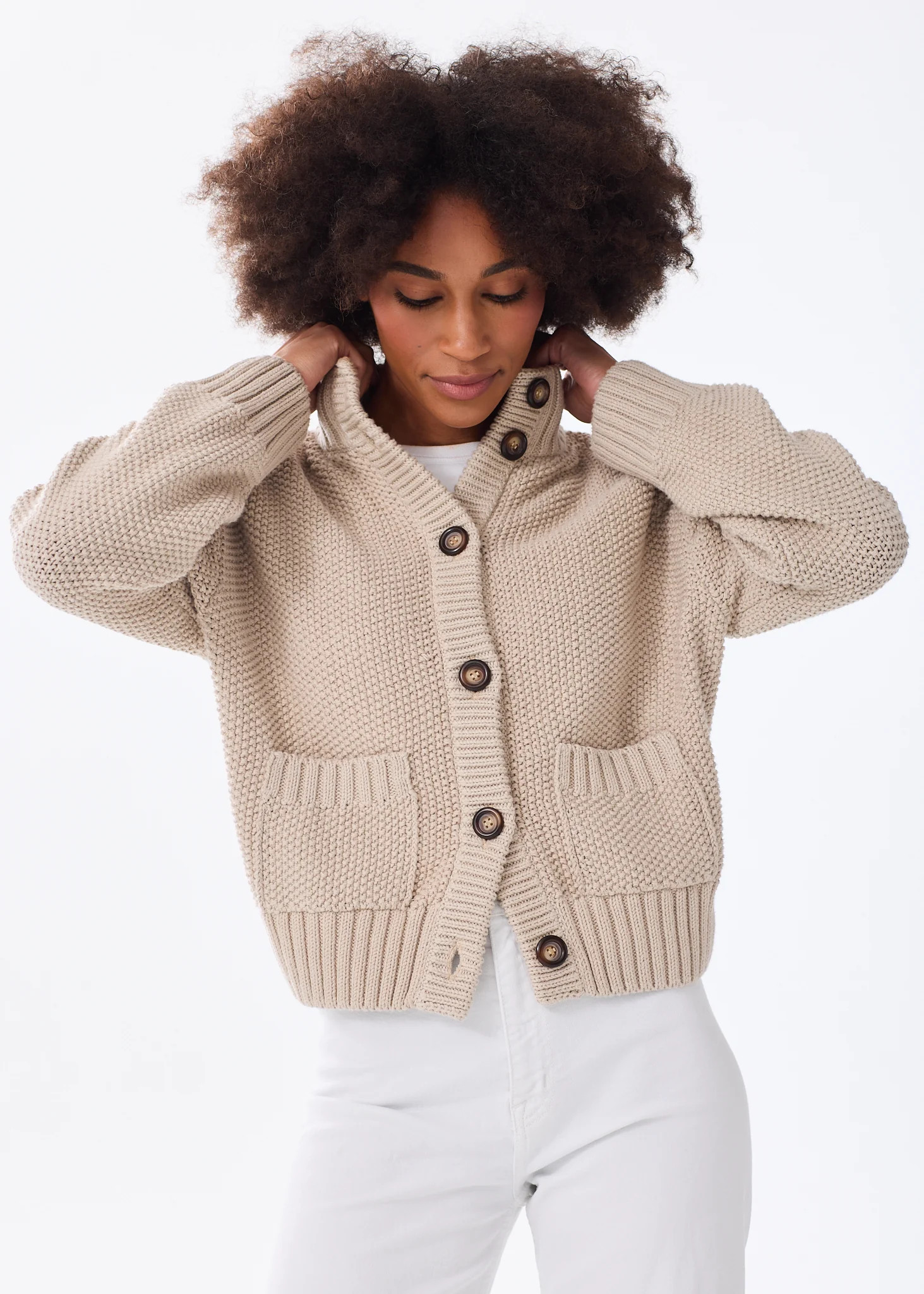 The Cotton Sweater Jacket | Alice Walk