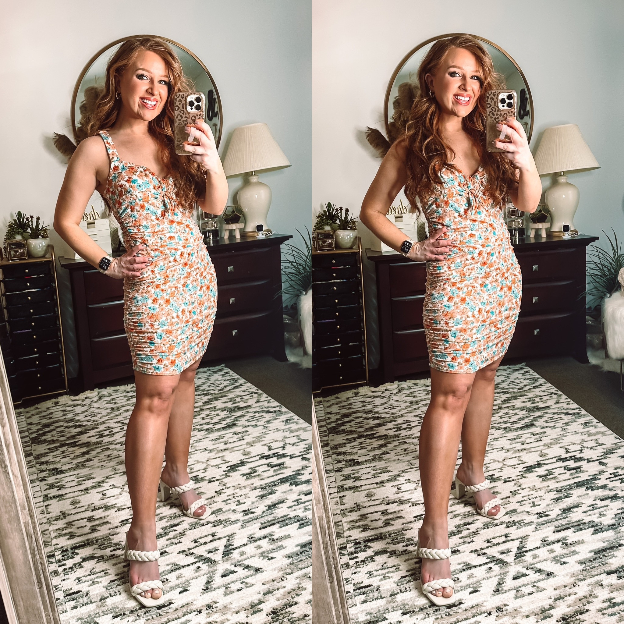 Floral stretchy comfy dress perfect for vacation! Wearing a medium but the straps are long for me so I do think I need a size small! 



#LTKSeasonal #LTKFind #LTKtravel