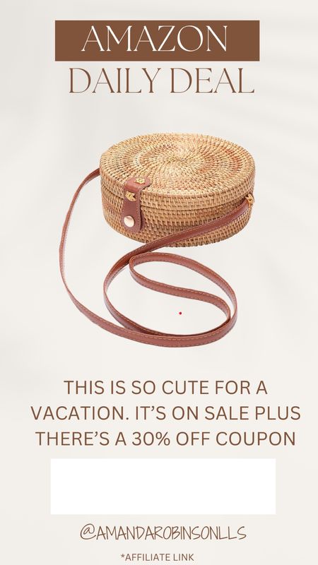 Amazon Daily Deals
Vacation crossbody purse, extra coupon to clip 

#LTKsalealert #LTKitbag #LTKtravel