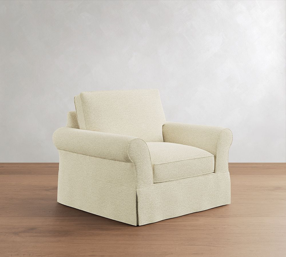 PB Comfort Roll Arm Slipcovered Chair | Pottery Barn (US)