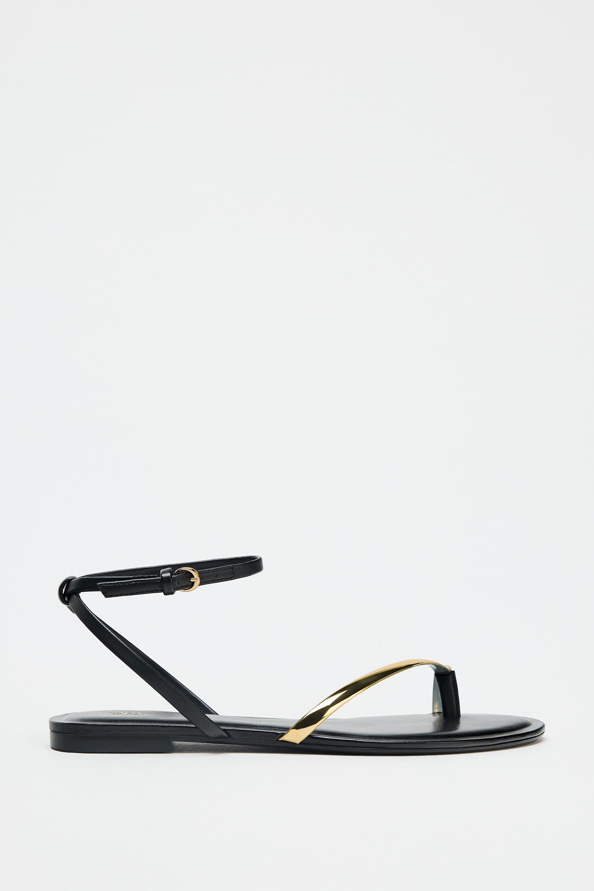 FLAT SANDALS WITH DETAIL | Zara US