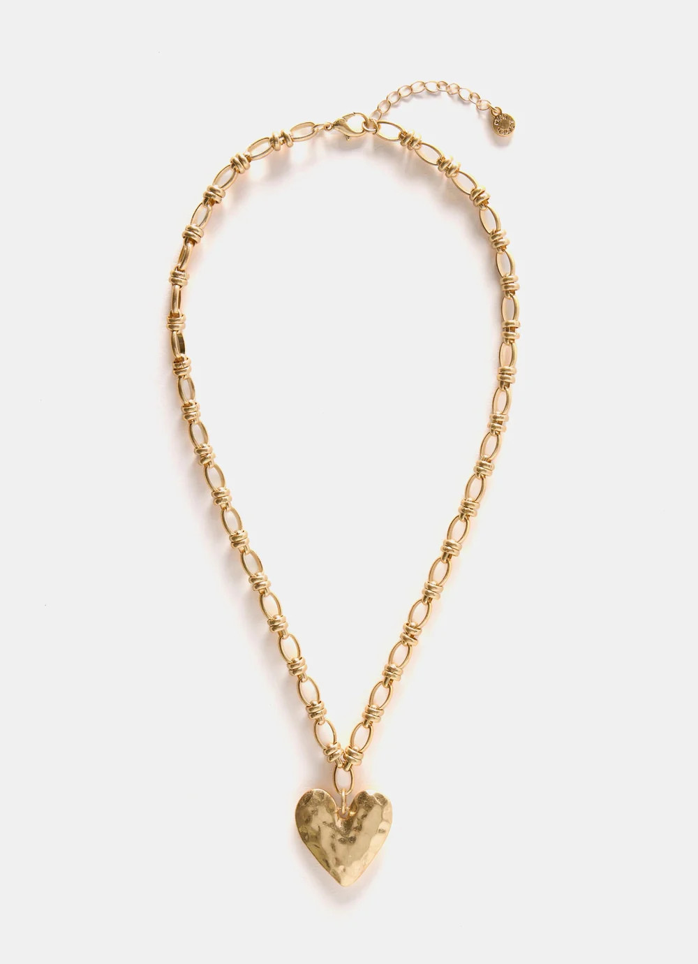 Gold Tone Heart Chain Necklace | Mint Velvet