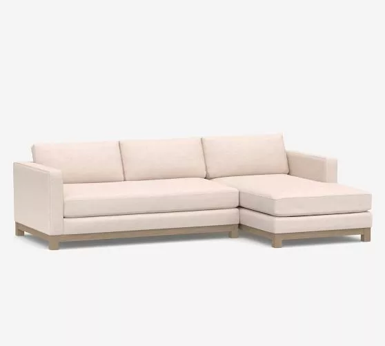 Jake leather sofa with deals chaise sectional