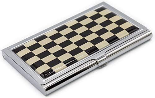 Slim Business Card Holder (Checkerboard B&W) | Amazon (US)