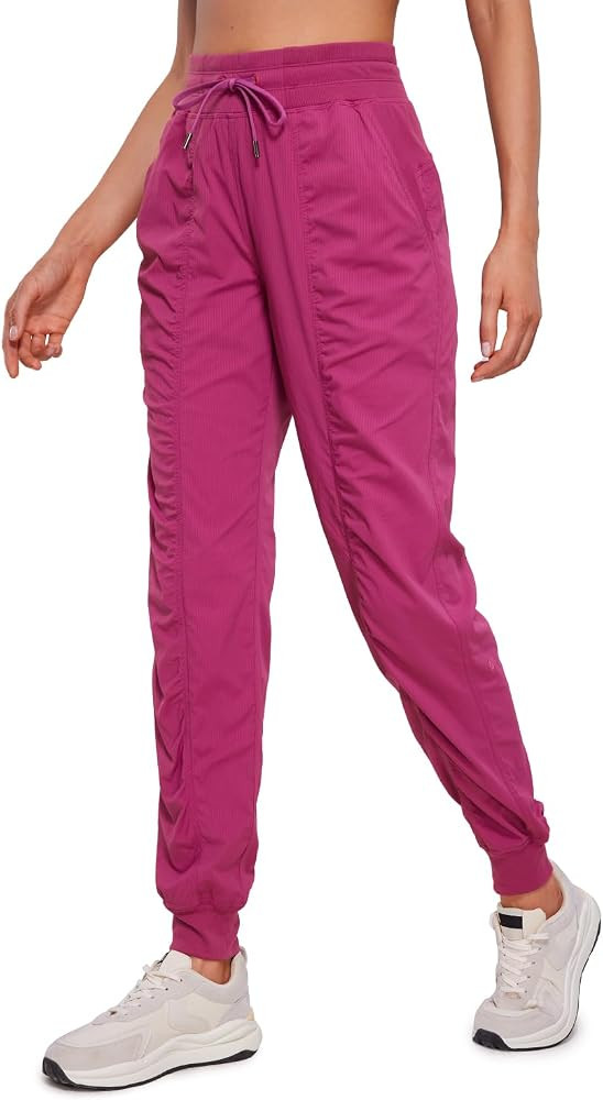 CRZ YOGA Lightweight Workout Joggers for Women, High Waisted Outdoor Running Casual Track Pants w... | Amazon (US)