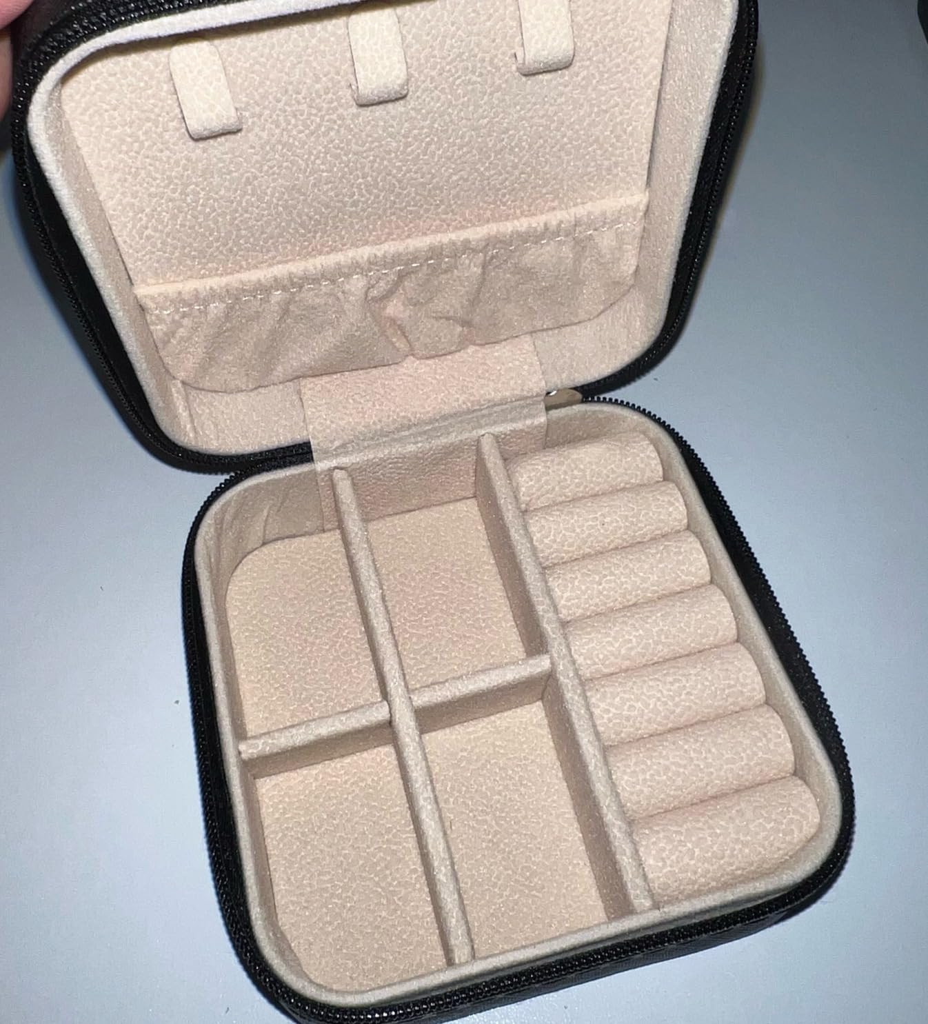 Travel Jewelry Case Small Jewelry Box Jewelry Organizer Storage Case Portable PU Leather Mini Jew... | Amazon (US)