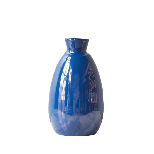 Navy Seagirt Vase - Medium | Cailini Coastal