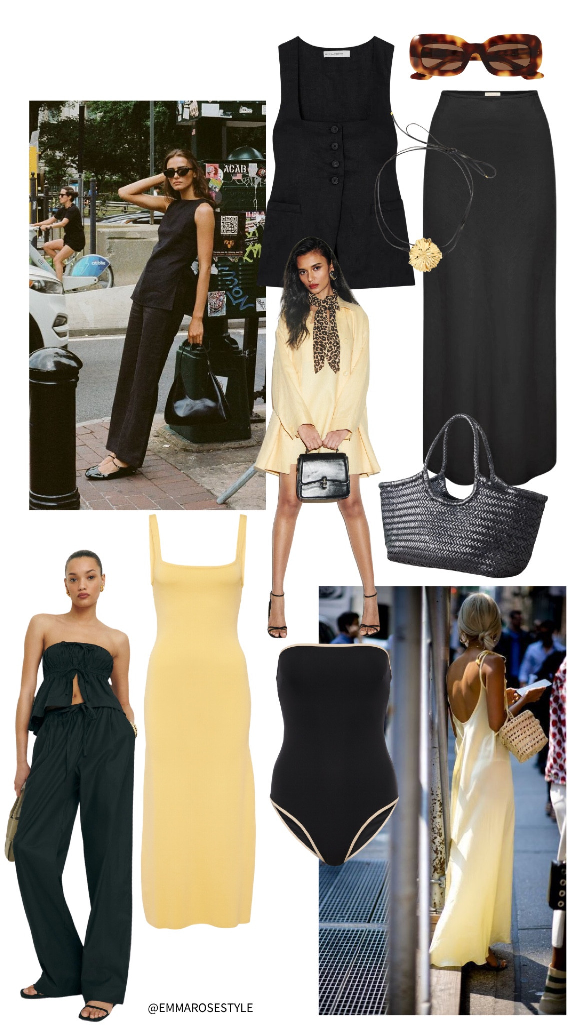 Off-duty MOOD | holiday wardrobe | yellow dress | dragon diffusion | black co-ord | Linen Co-ord | vacation outfit | vacation packing 

#LTKfindsunder50 #LTKeurope #LTKstyletip