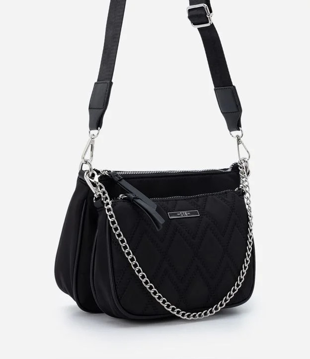 Bolsa Transversal 2 em 1 com Duas Alças Preto | Renner (BR)