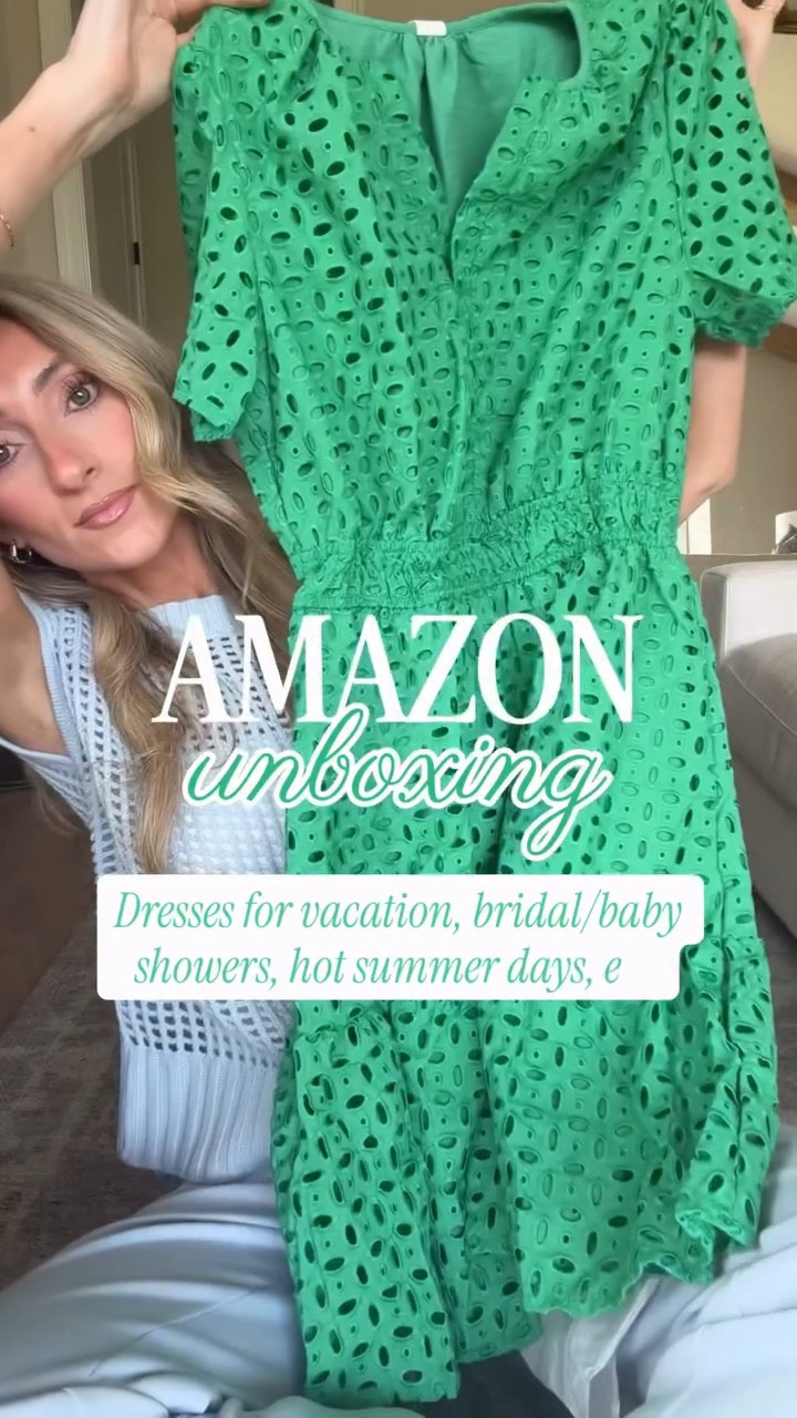 ✨ Amazon unboxing with pretty dresses! Casual, Mother’s Day, and vacation options! 

Pretty dresses, classy dresses, comfy dress, floral dress, designer inspired, eyelet dress #mothersday #momof4

#LTKSaleAlert #LTKSeasonal #LTKMothersDay