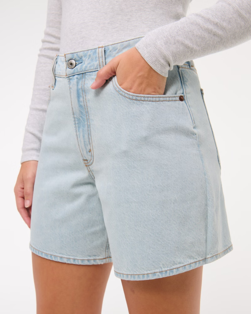 Curve Love High Rise Loose Short | Abercrombie & Fitch (US)