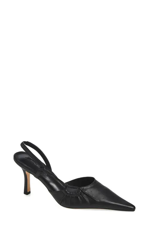 Tony Bianco Sakai Slingback Pointed Toe Pump in Black Nappa at Nordstrom, Size 5 | Nordstrom