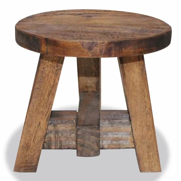 9.1'' Tall Solid Wood Accent Stool | Wayfair North America