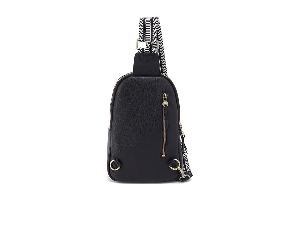 HOBO CASS CROSSBODY Cross Body Women's Handbags Black, Cotton/Leather | Zappos