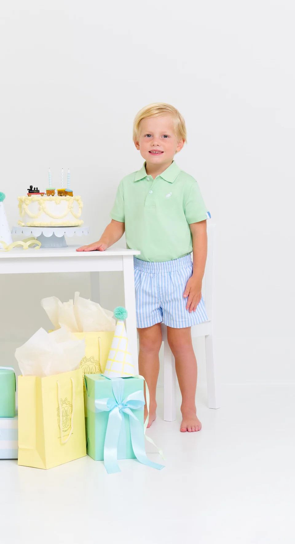 Prim & Proper Polo & Onesie - Grace Bay Green with Sunrise Blvd. & Wor | The Beaufort Bonnet Company