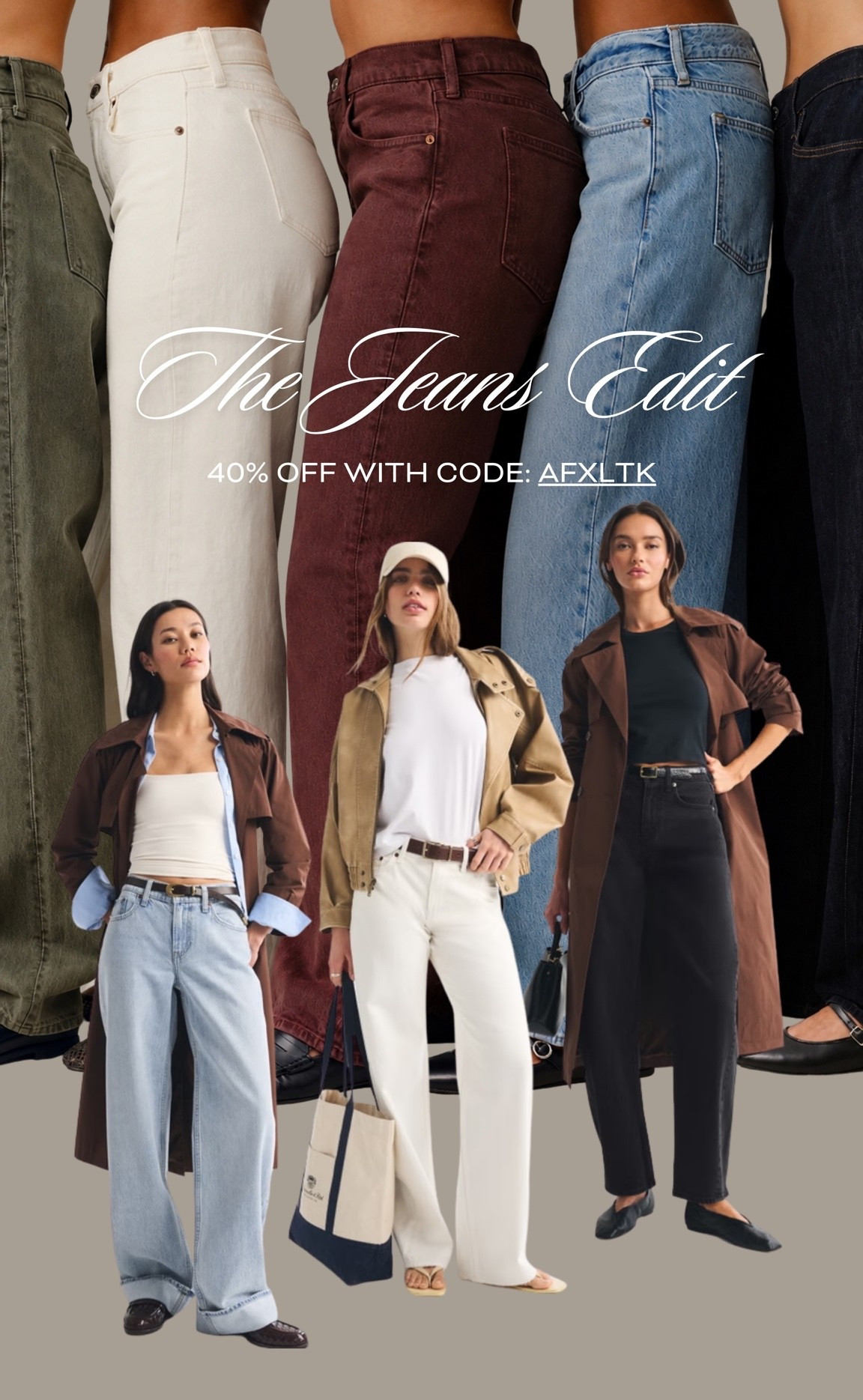 Up to 40% off @abercrombie jeans with the code: AFxLTK 💙👖

#LTKuk #LTKautumn