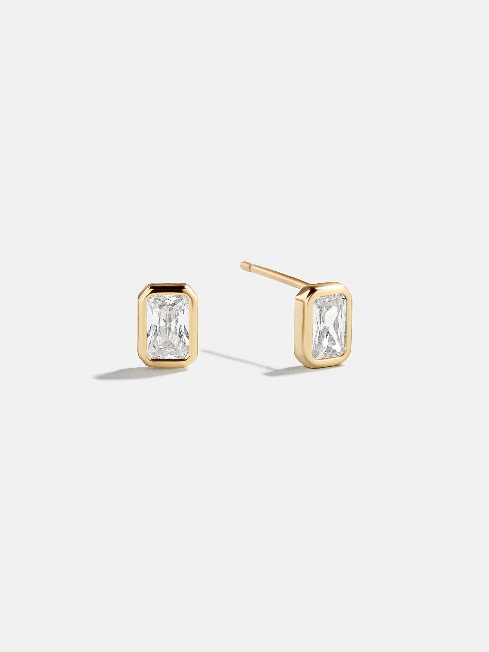 Bianca 18K Gold Earrings - Gold/Pavé | BaubleBar