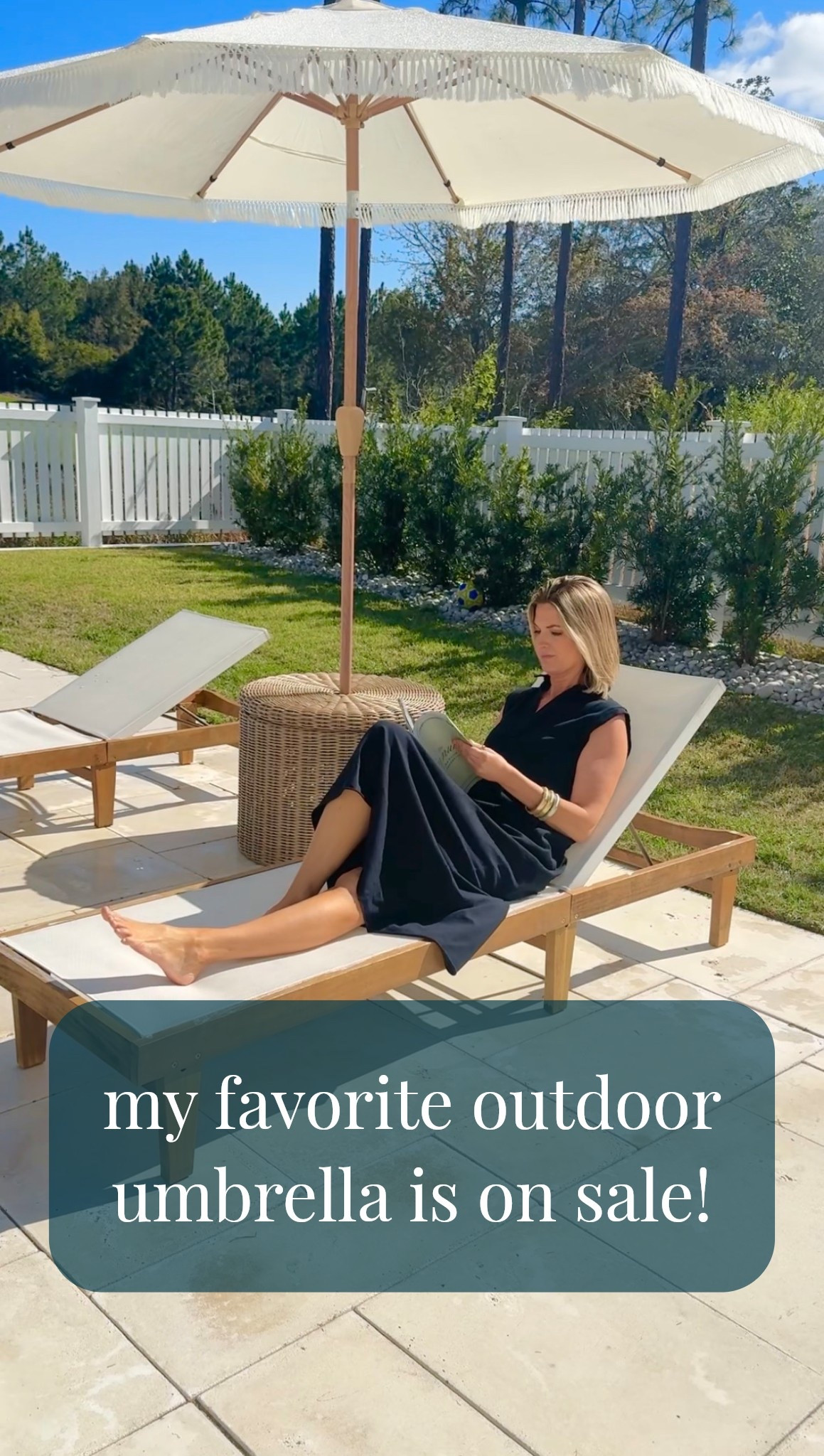 My favorite outdoor umbrella is on sale! I just ordered new lounge chairs. Linking my current and upcoming chairs.  

#LTKSaleAlert #LTKHome