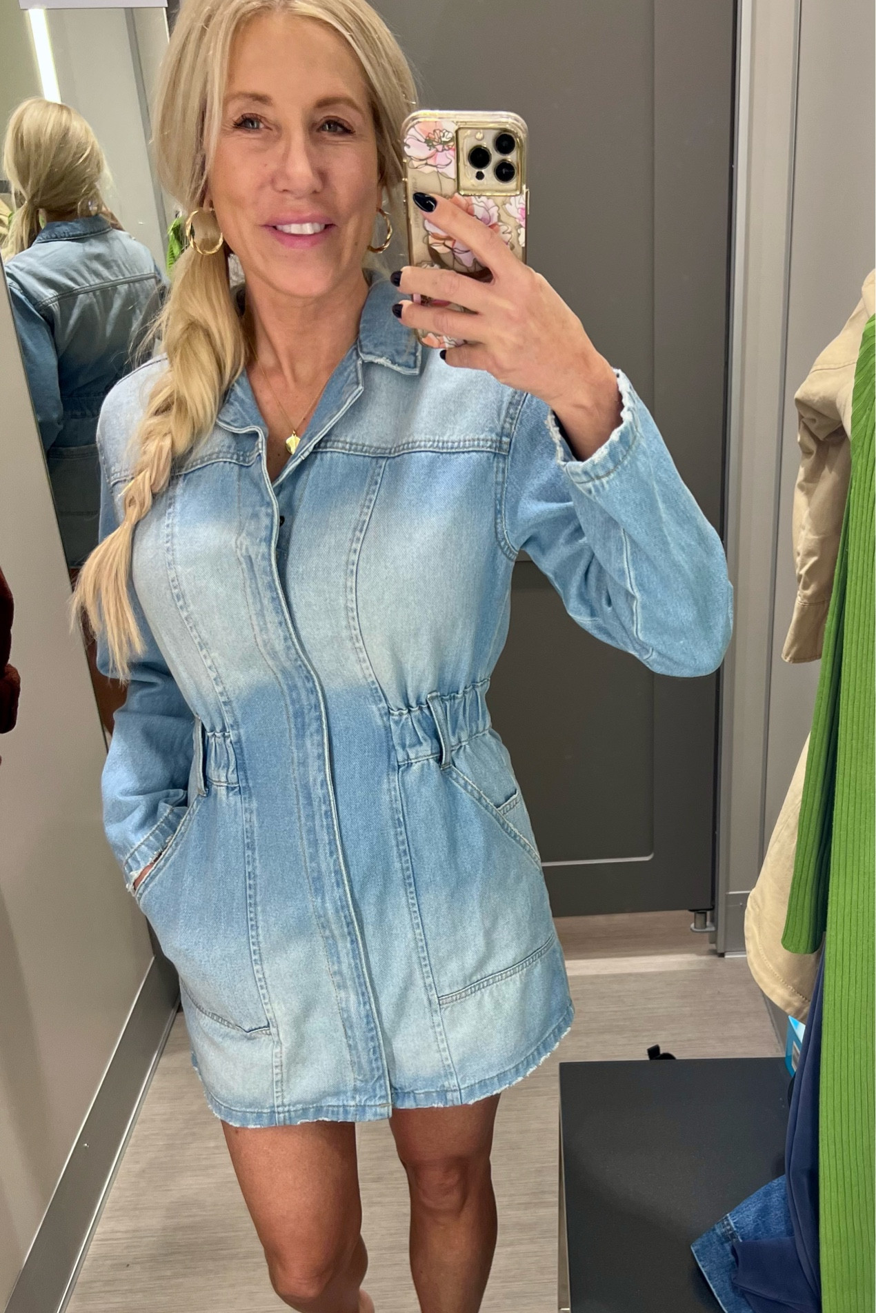 Target. Jean dress. So cute with a sweater and boots!

#LTKSeasonal #LTKfindsunder100 #LTKover40