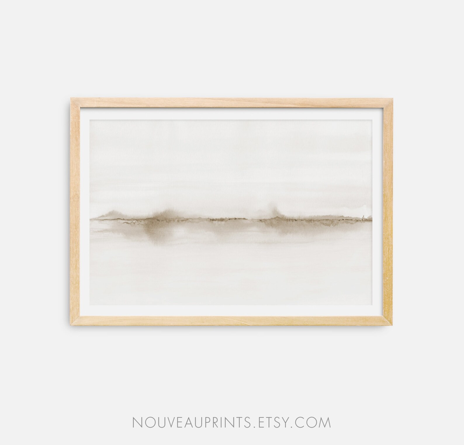 Minimalist Watercolor Horizontal Wall Art Printable | Etsy | Etsy (US)