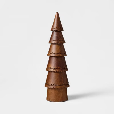 Small Carved Wood Christmas Tree - Threshold™ designed with Studio McGee | Target