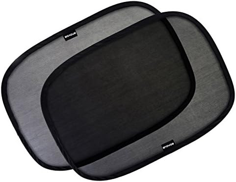 Enovoe Car Window Shade - (4 Pack) - 21"x14" Cling Sunshade for Car Windows - Sun, Glare and UV R... | Amazon (US)