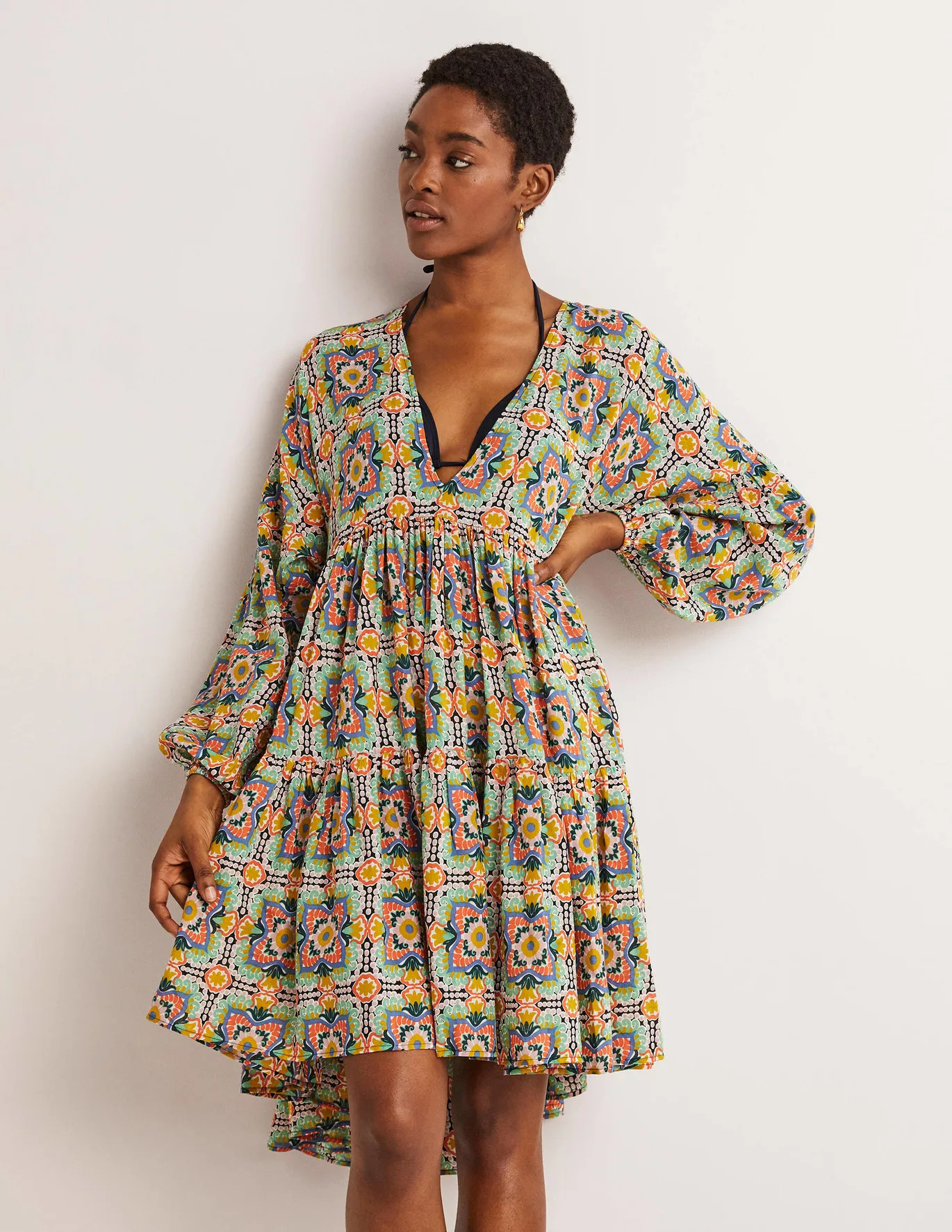 Relaxed Tiered Beach Dress | Boden (US)