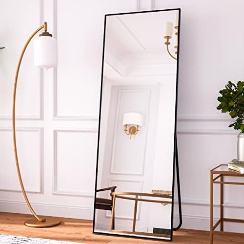 HARRITPURE 65"x22" Full Length Mirror Wall Mirror Floor Mirror Aluminum Frame Rectangle Mirrors S... | Amazon (US)