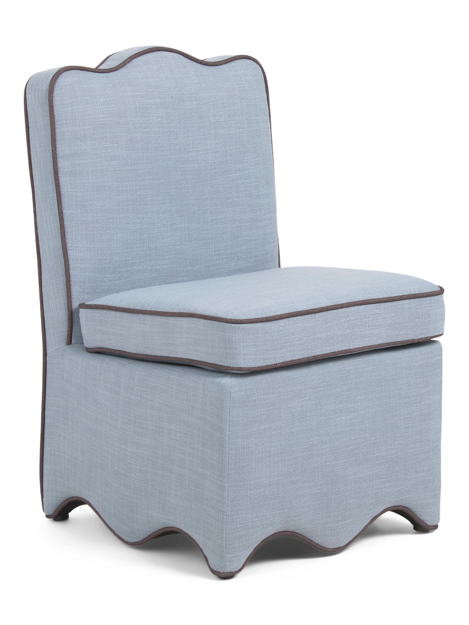 21x33 Scalloped Bottom Skirted Anywhere Chair | TJ Maxx