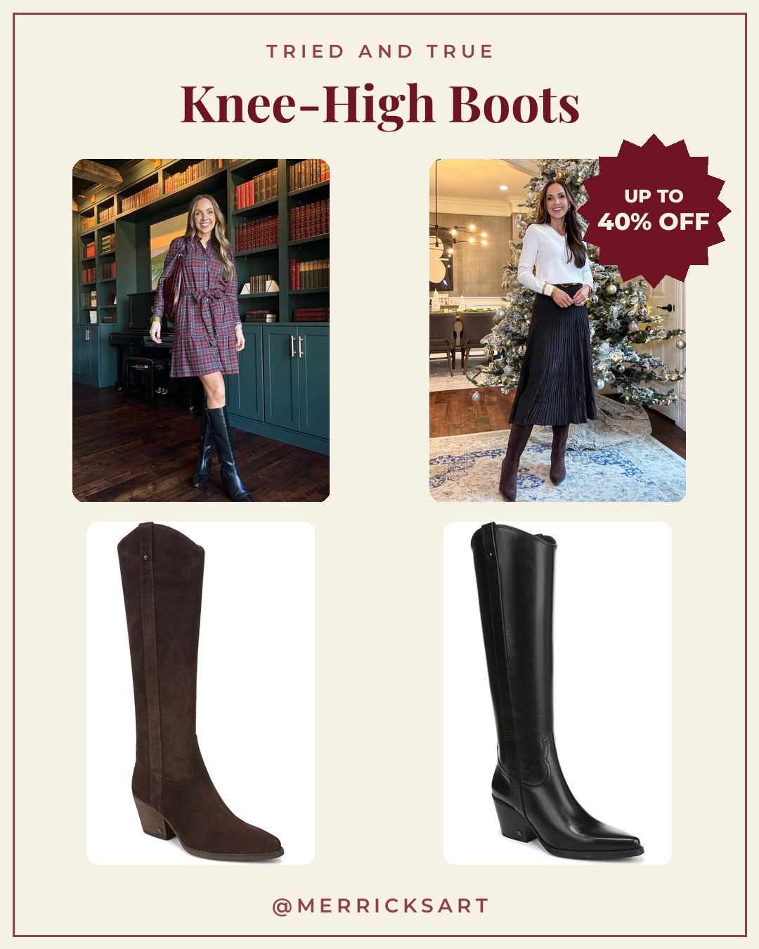 I have owned my Sam Edelman knee high boots for over a year and the brand makes slight changes to the design each year and this year's style is up to 40% off (depending on retailer shopped) All linked below! 

 #LTKSaleAlert