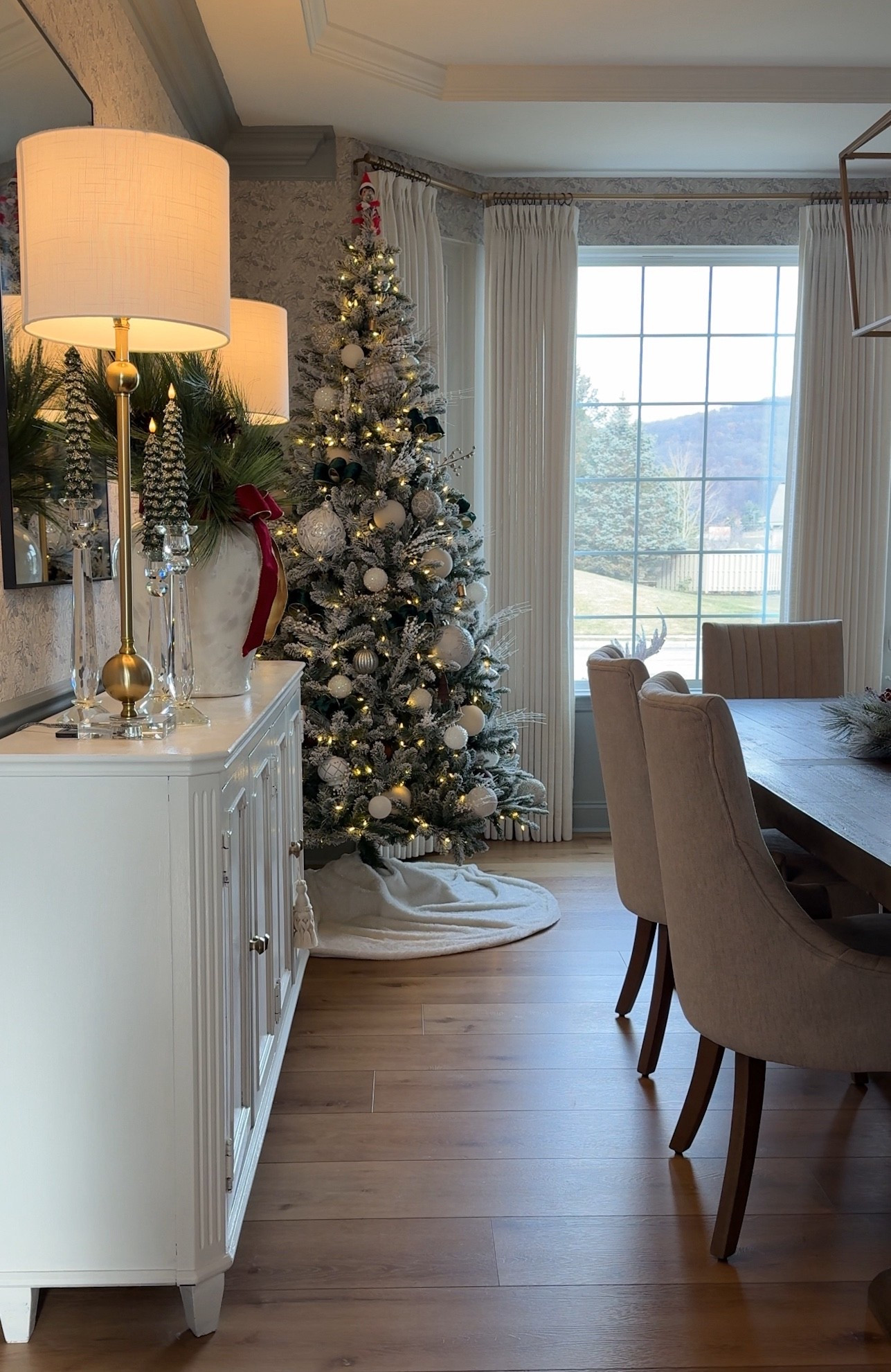 Christmas dining room 

Use my code: cozywithkate to save 26% on my curtains 

#LTKHome #LTKSeasonal #LTKHoliday